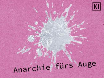 Anarchie für's Auge Pinkes Sonderpapier mit silbernem Splash. es sind KI-Elemente enthalten.